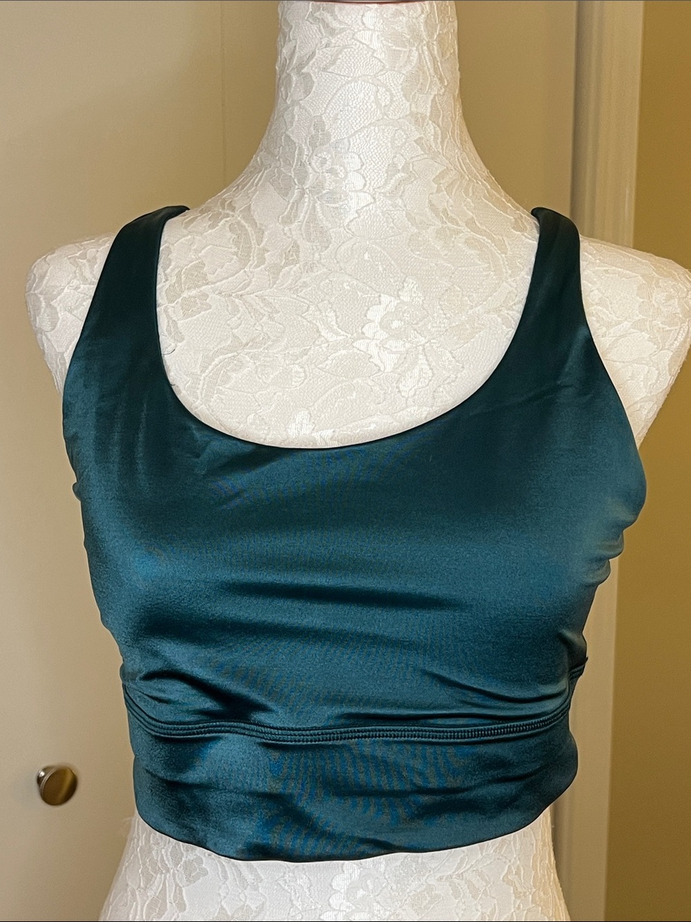 lululemon athletica Emerald Green Strappy Sports Bra